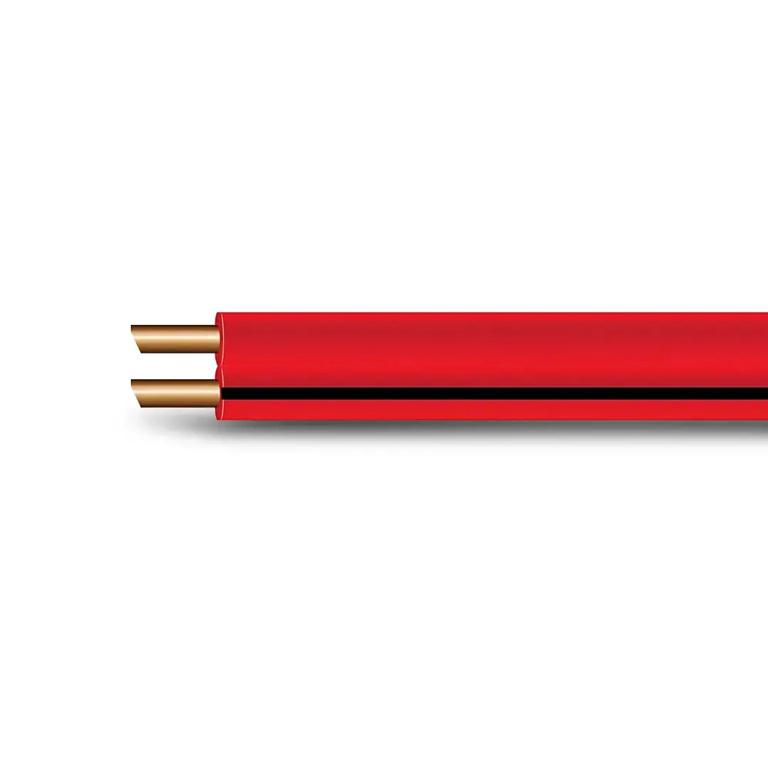Oex Acx0804l | 4Mm 100M Roll Automotive Cable | Twin Corefigure 8 Red With Black Trace 1