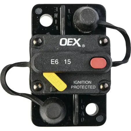 Oex Acx2081bl 15A Mini Manual Reset Circuit Breaker Type 3 Switchable 2