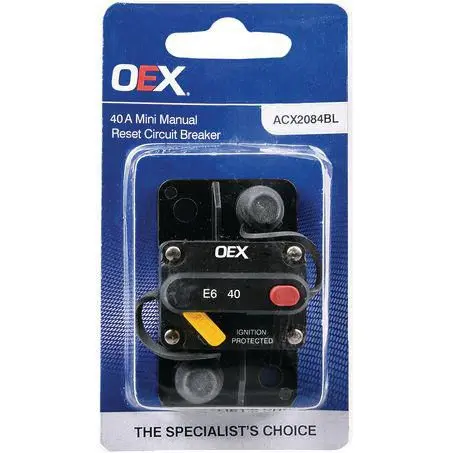 Oex Acx2085bl 50A Mini Manual Reset Circuit Breaker Type 3 Switchable 2