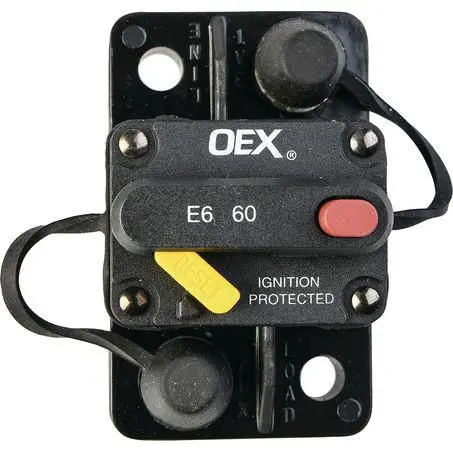 Oex Acx2086bl 60A Mini Manual Reset Circuit Breaker Type 3 Switchable 1