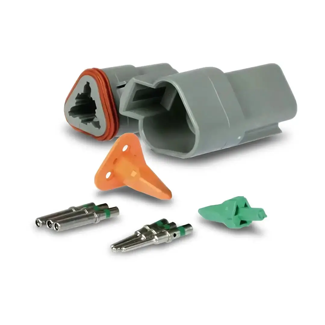 Deutsch Acx2911 | 3 Way Connector Plug Socket | 1 Kit Dt #16 1