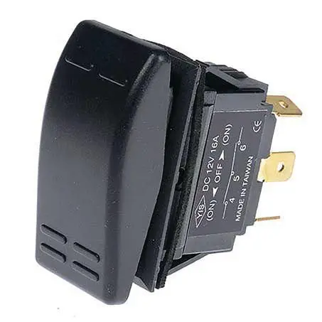 Oex Acx3716bl 16A Spdt Momentary Rocker Switch 12/24V Heavy-Duty 1