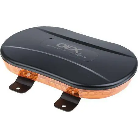 Oex Acx5732 12/24V Low Profile Minibar Amber Led Amber Lens Bracket Mount 1