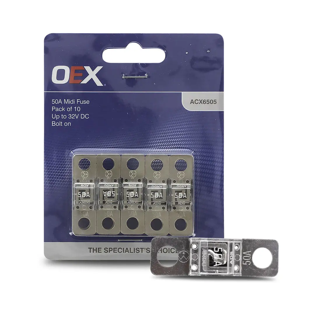 Oex Acx6505 Midi Fuse 50A Bolt On - Pack Of 10 1