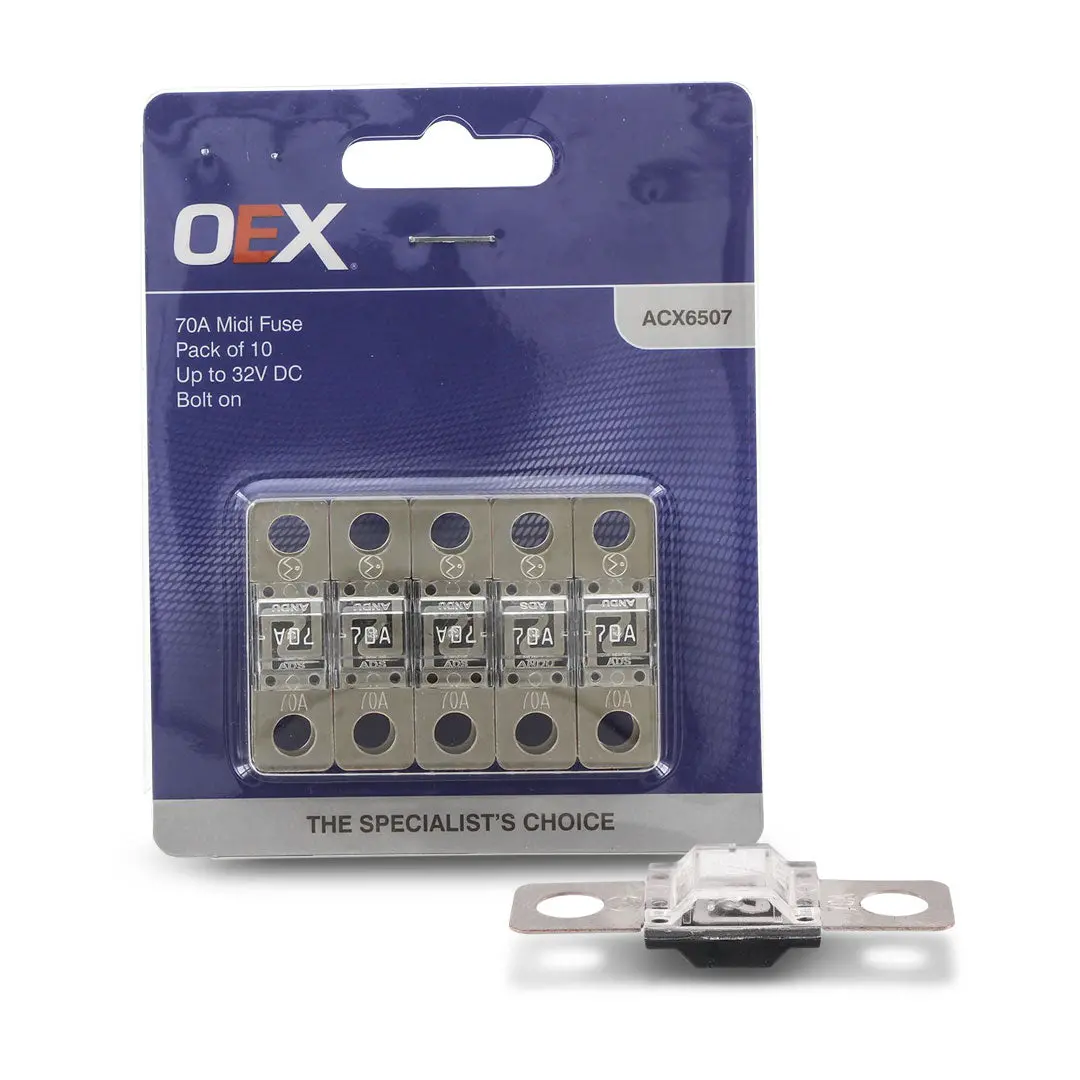 Oex Acx6507 | Midi Fuse | 70A Bolt On - Pack Of 10 1