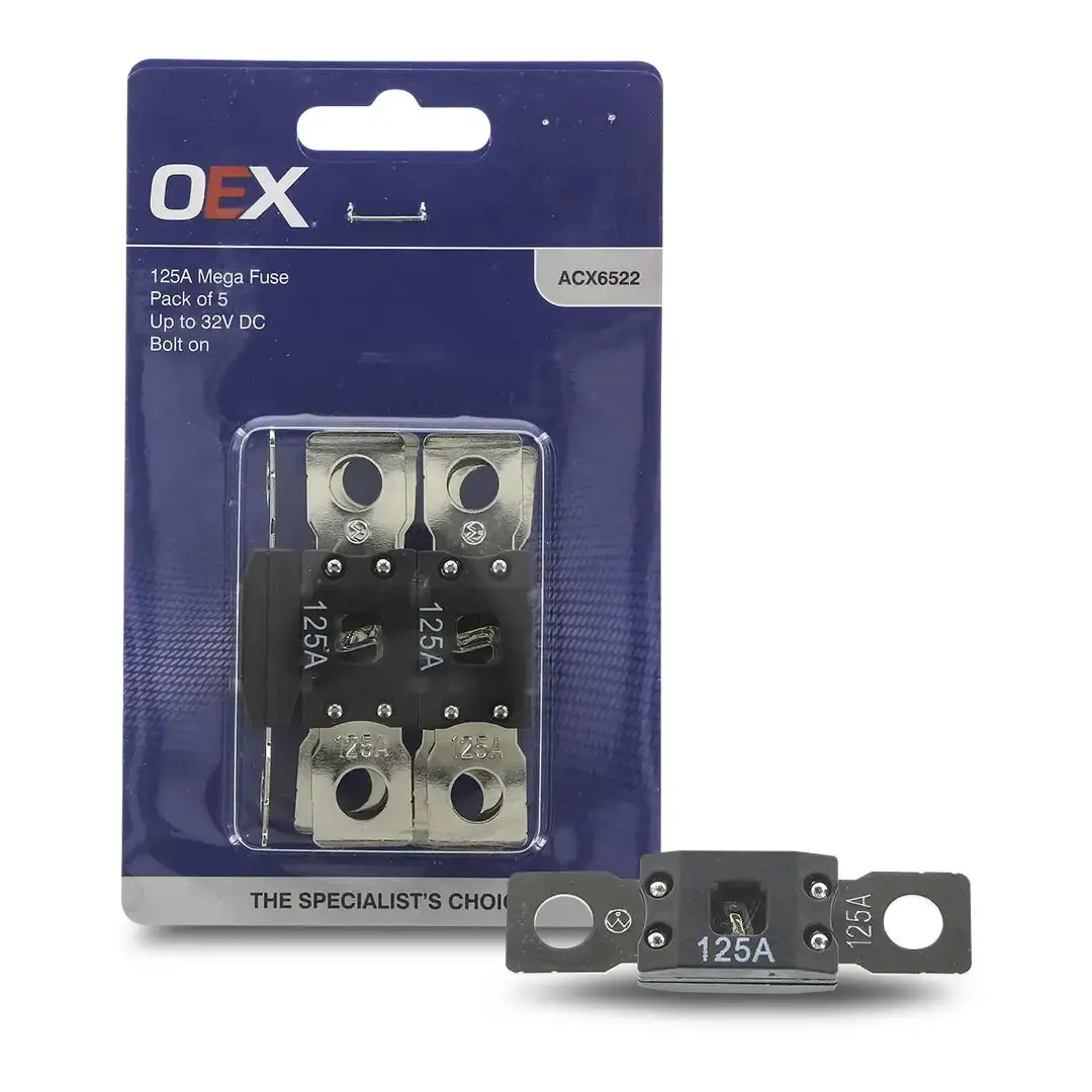 Oex Acx6522 Mega Fuse 125A Bolt On - Pack Of 5 1