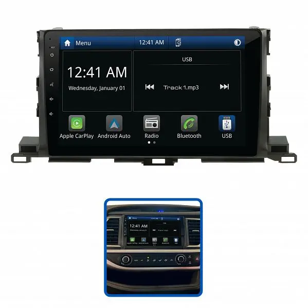 Aerpro Amto37 10" Multimedia Receiver Suit Toyota Kluger 2014 - 2019 1