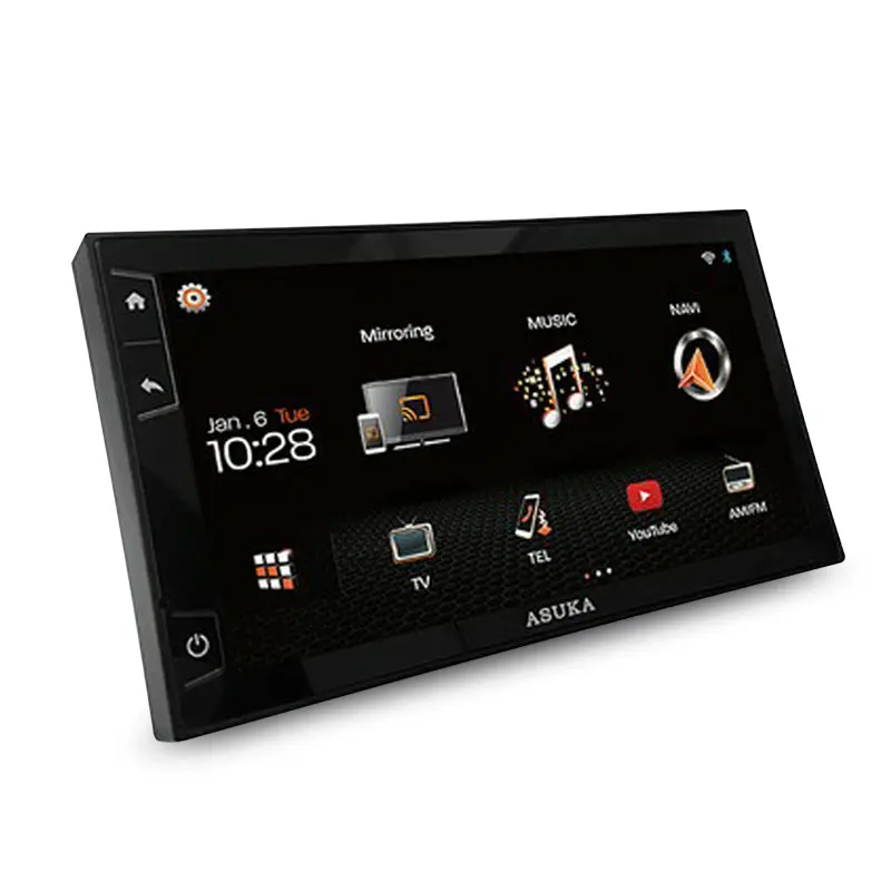 Asuka Ak-Pta-100D In-Dash Receiver 7" Wifi Multimedia Navi 2Din Headunit 1