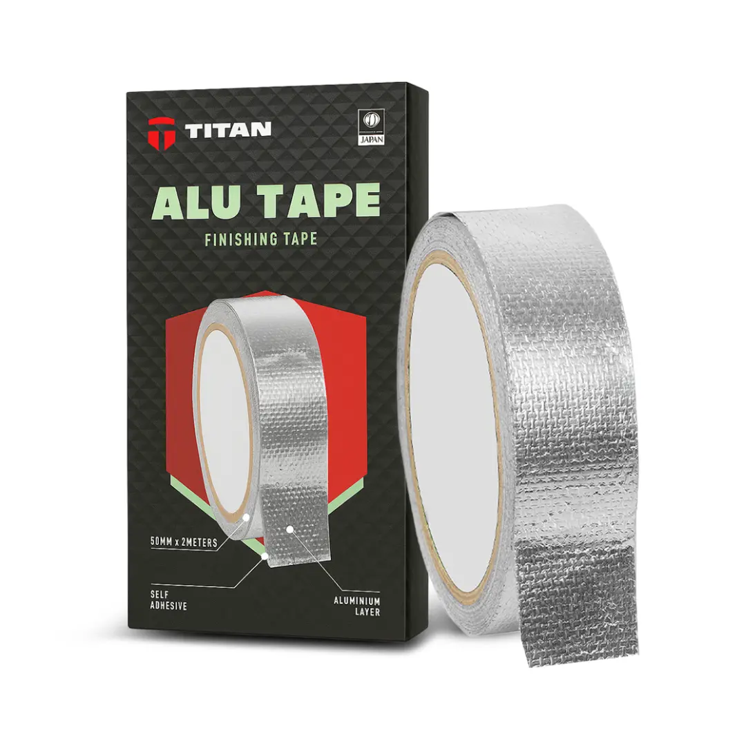 Titan Alu Tape | Heavy Duty Aluminium Tape | Strong Adhesive Heat Resistant Waterproof Industrial Grade 1