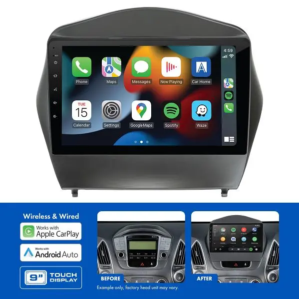 Aerpro Amahy8 Hyundai Ix35 Lm1 Lm2 2009-2013 9 Inch Multimedia Receiver Kit 1