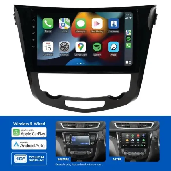 Aerpro Amani1 - 10" Multimedia Receiver For Nissan Qashqai 2014-2019 & X-Trail 2014-On - Sat Nav & 360 Camera Models 1