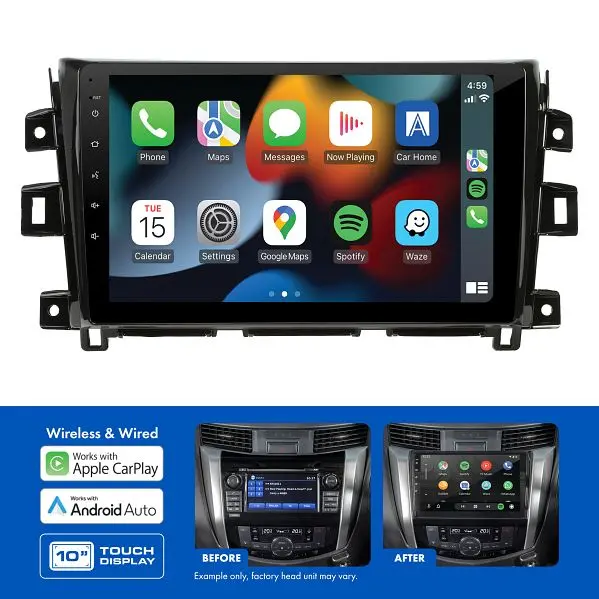 Aerpro Amani27 Nissan Navara 2019-2023 Sat Nav And 360 Camera 10 Inch Multimedia Receiver Kit 1