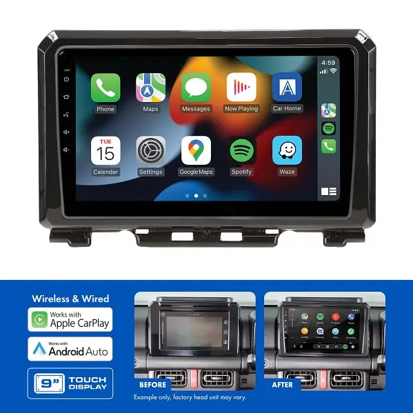 Aerpro Amasz7 Suzuki Jimny 2018-On 9 Inch Multimedia Receiver Kit 1