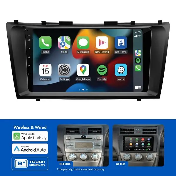 Aerpro Amato46 9" Multimedia Receiver To Suit Toyota Camry/Aurion (2006-2011) - Non-Amplified (Black) 1