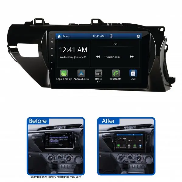 Aerpro Amato4 10" Multimedia Receiver Suit Toyota Hilux 2020 - On (Jbl Amplified 360 Camera Models) 1