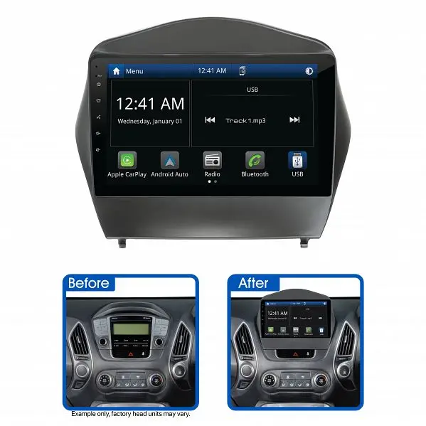Aerpro Amhy21 9" Multimedia Receiver Suit Hyundai Ix35 Series 2 2013 - 2015 1
