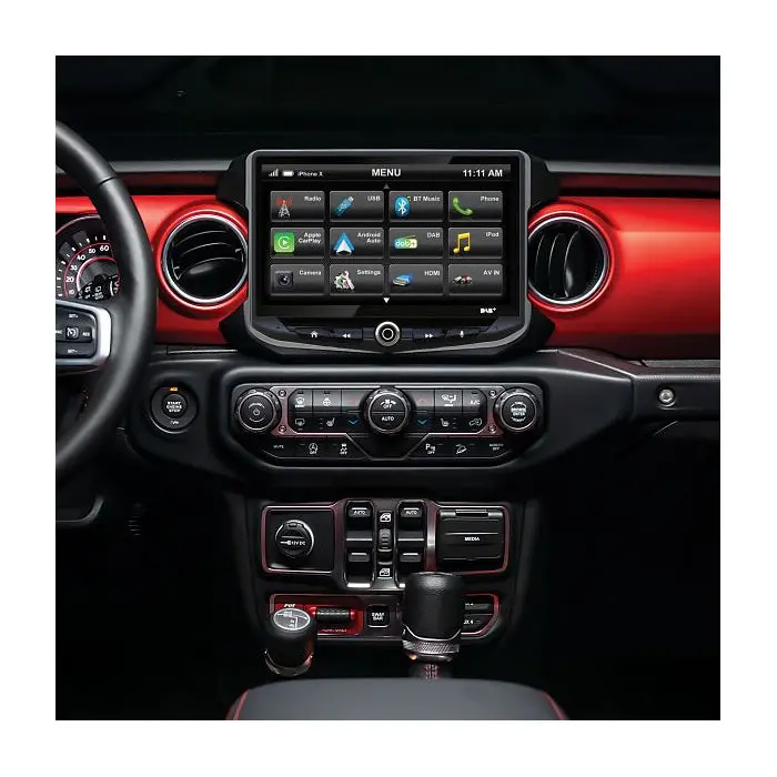 Aerpro Amhjp2k Aera10d 10" Multimedia Receiver With Amhjp2 Total Installation Kit Suit Jeep Gladiator Jt & Wrangler Jl 1