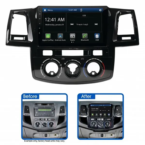 Aerpro Amto49 9" Multimedia Receiver Suit Toyota Hilux 2005 - 2011 1