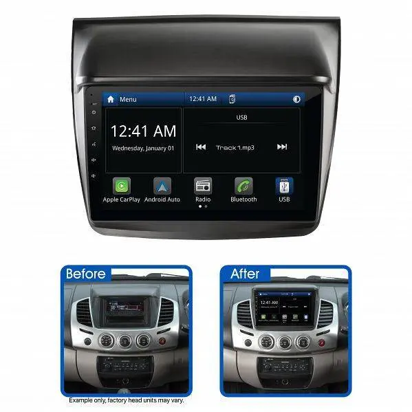Aerpro Ammb3 9" Multimedia Receiver Suit Mitsubishi Triton Glx-R 2012 - 2014 & Challenger 2012 - 2013 1