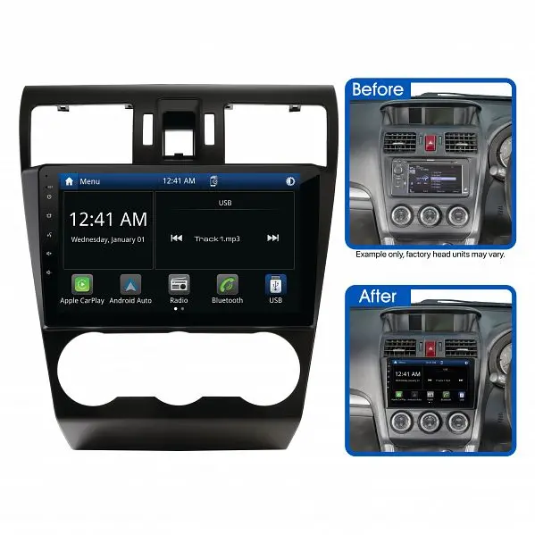 Aerpro Amsu2 9" Multimedia Receiver Suit Subaru Forester, Impreza & Xv (Models With Factory 6.1" Touchscreen) 1