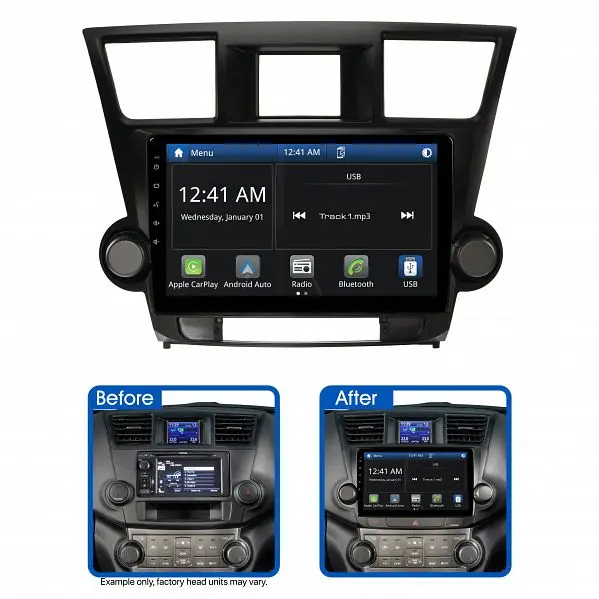 Aerpro Amto7 10" Multimedia Receiver Suit Toyota Kluger Grande 2007 - 2013 (Amplified) 1