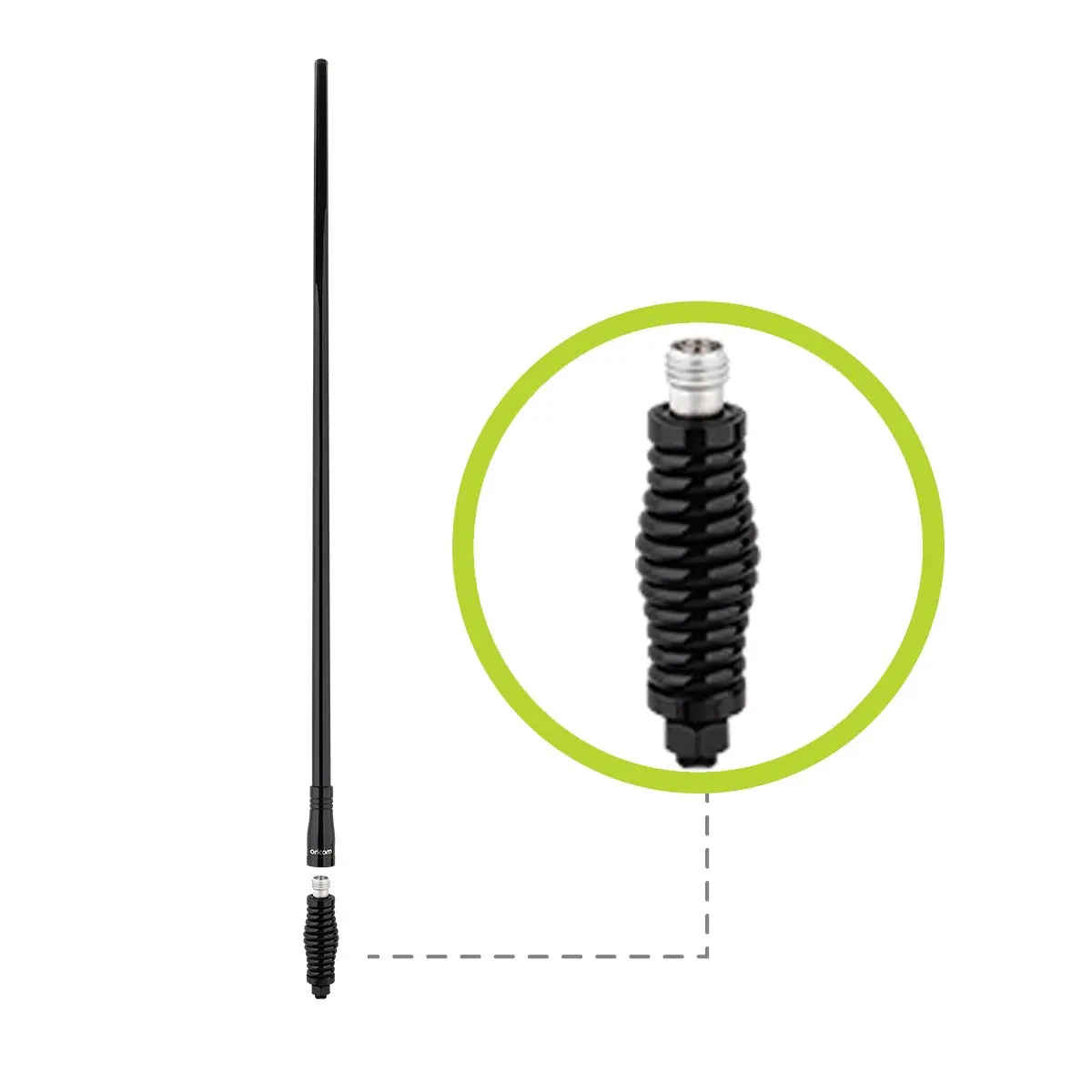 Oricom Anb20 Am/Fm Dab+ Radio Antenna - Black 1
