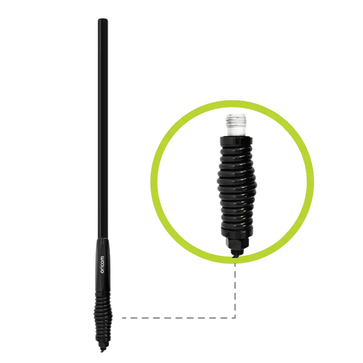 Oricom Anu856 3Dbi Uhf Cb Antenna With Detachable Fiberglass Pole 1