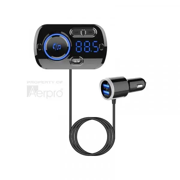 Aerpro Apbt310 Bluetooth Fm Transmitter With Qc3.0 Quick Charge Usb 1