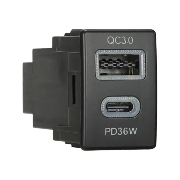 Aerpro Apcciz6 - Dual Usb Charger Usb-C Pd36w / Usb-A Qc3.0 Isuzu & Mazda 21Mm X 31Mm 1