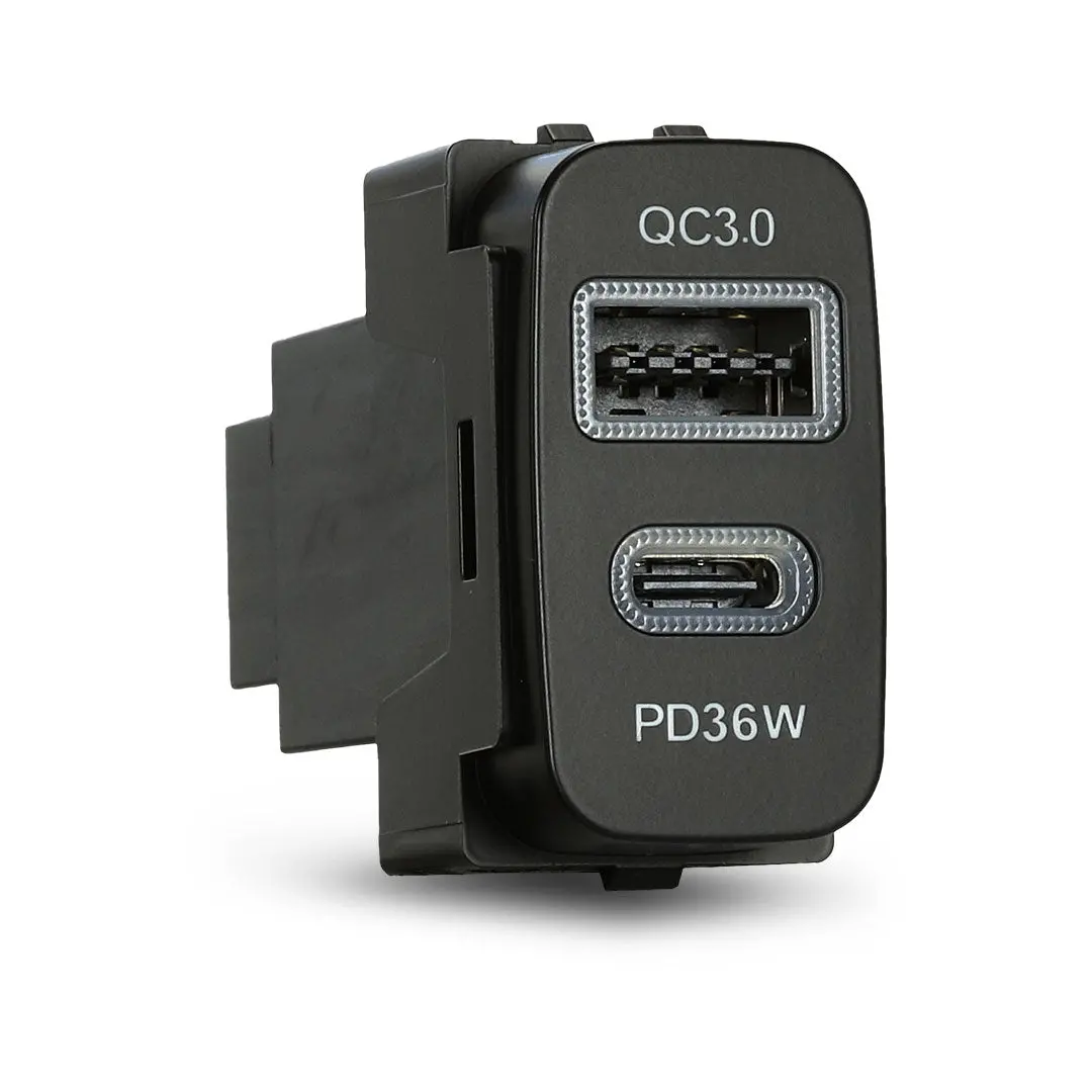 Aerpro Apccmt4| Dual Usb-C Pd36w & Usb-A Qc3.0 Charger To Suit Mitsubishi (19.5X36.5Mm) 1