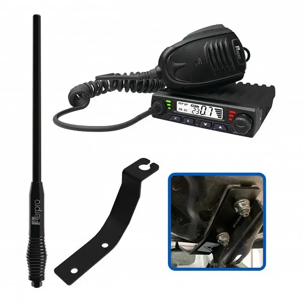 Aerpro Apfocbe1 Compact 5W Uhf Cb Kit Suit Ford Ranger & Everest 1