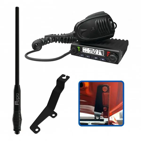Aerpro Apizcbe2 Compact 5W Uhf Cb Kit Suit Isuzu D-Max 2021 - On 1