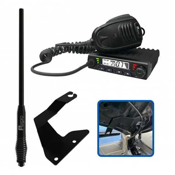 Aerpro Apjpcbe1 Compact 5W Uhf Cb Kit Suit Jeep Grand Cherokee 2011 - 2021 1