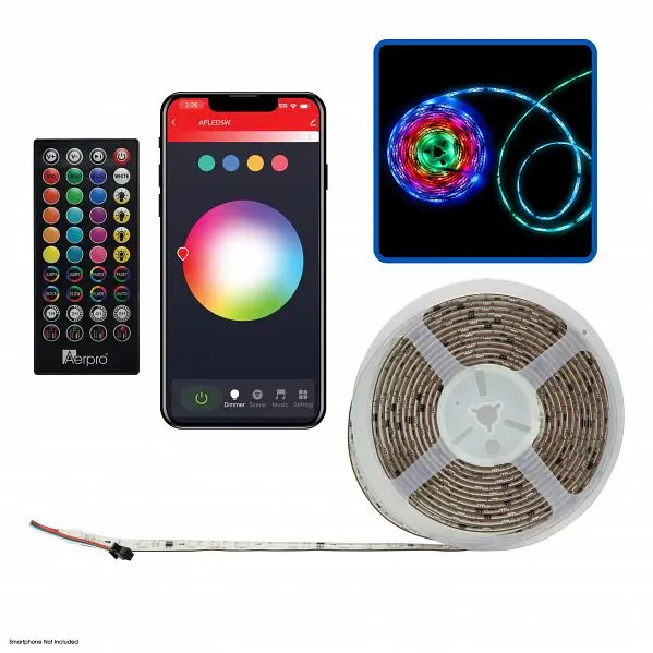 Aerpro Apled5w 5M Smart Led Strip Rgb Lighting 1