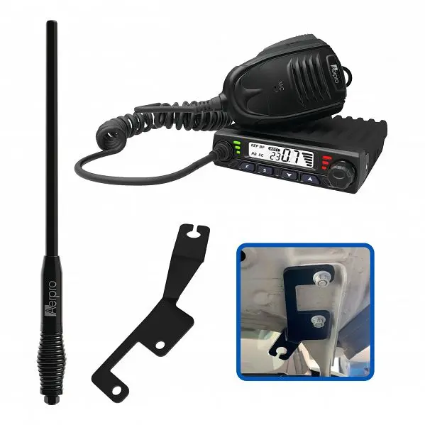 Aerpro Apnicbe1 Compact 5W Uhf Cb Kit Suit Nissan Navara 2015 - 2020 1