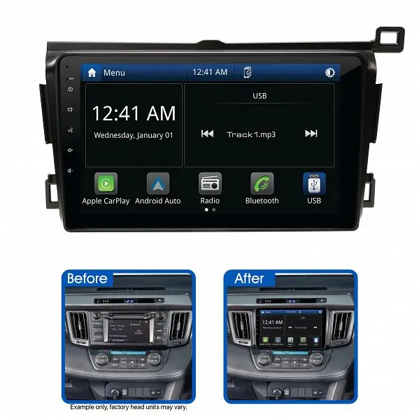 Aerpro Amto5 9" Multimedia Receiver Suit Toyota Rav4 2013-2017 (Non-Amplified) 1