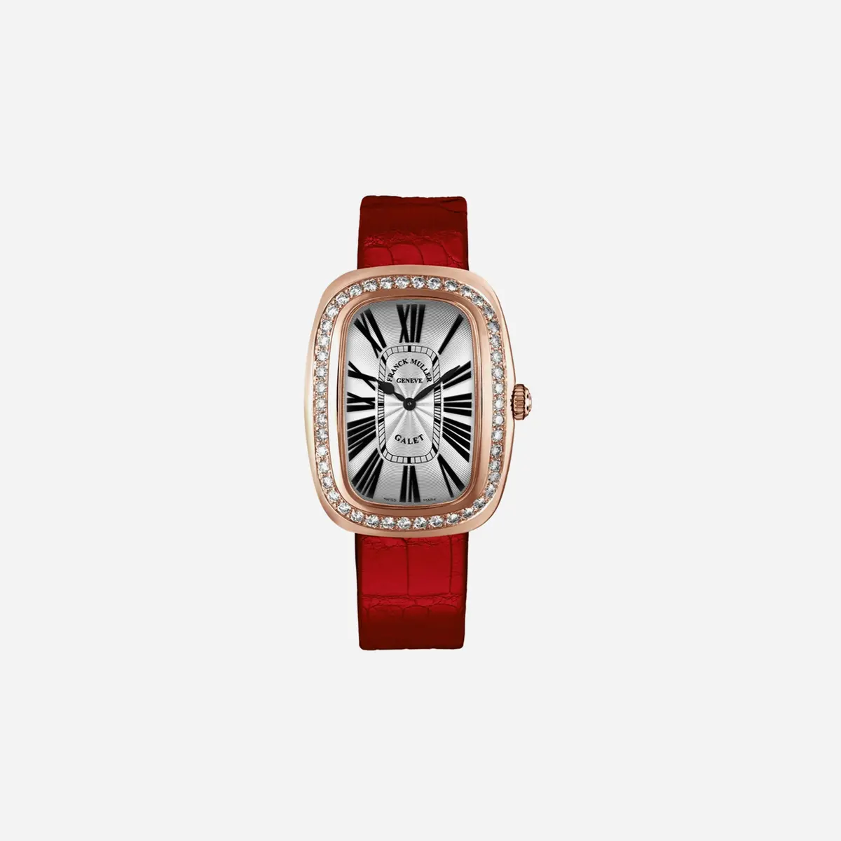 Franck Muller Galet Silver Dial Leather Strap Watch Wmns - 3002 M Qz R D 1R5n 1