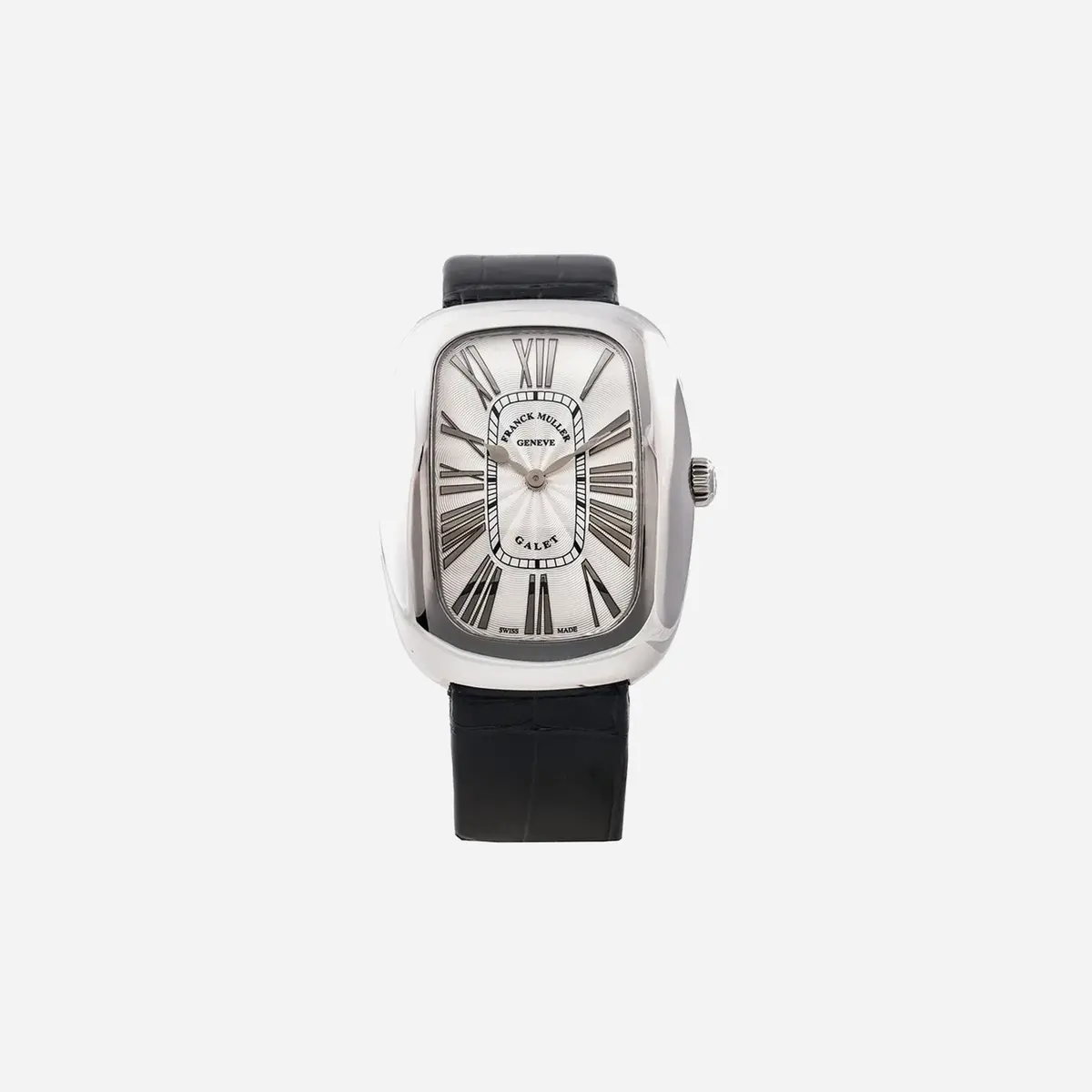 Franck Muller Galet Silver Dial Leather Strap Watch Wmns - 3002 M Qz Rel R-Ac 1