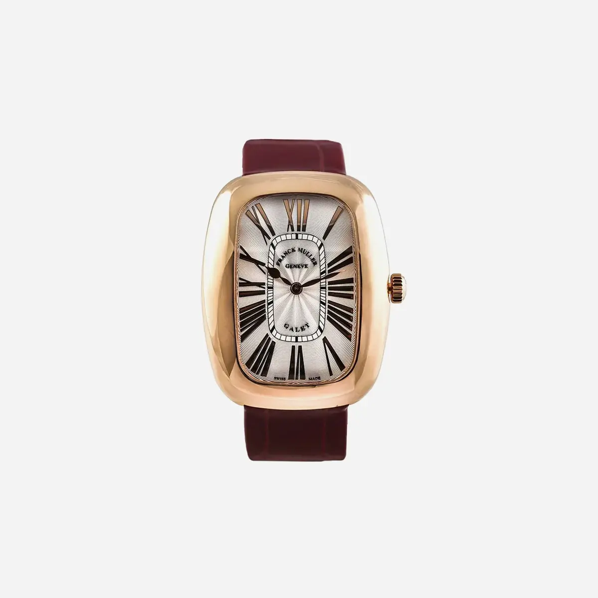 Franck Muller Galet White Dial Leather Strap Watch Wmns - 3002 M Qz Rel R 1