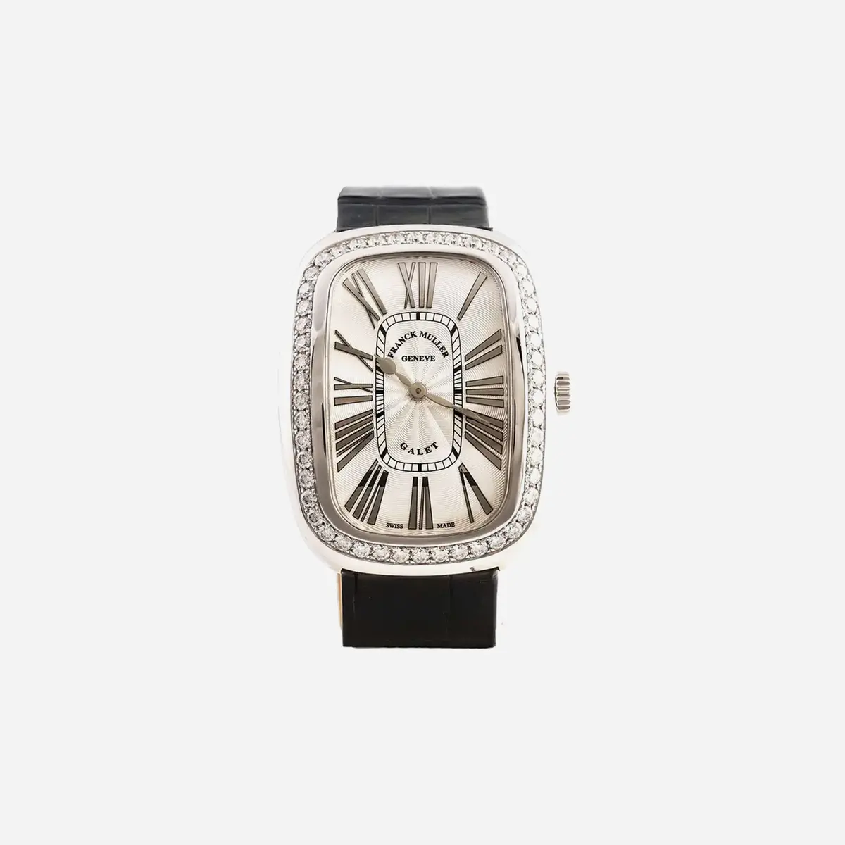 Franck Muller Galet Grey Dial Leather Strap Watch Wmns - 3002 M Qz Rel R D 1R 1