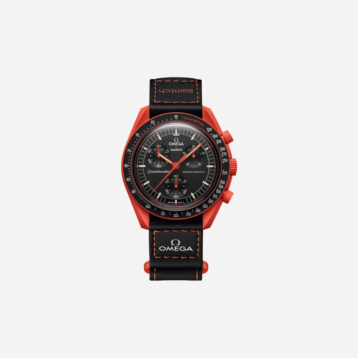 Swatch X Omega Bioceramic Moonswatch Mission On Earth - Lava 1