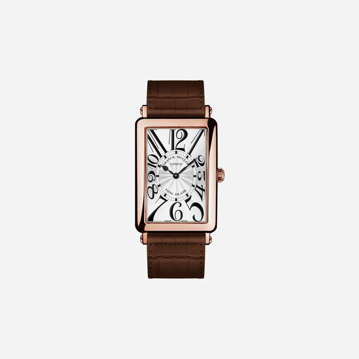 Franck Muller Long Island Silver Dial Leather Strap Watch Wmns - 952 Qz 5N 1
