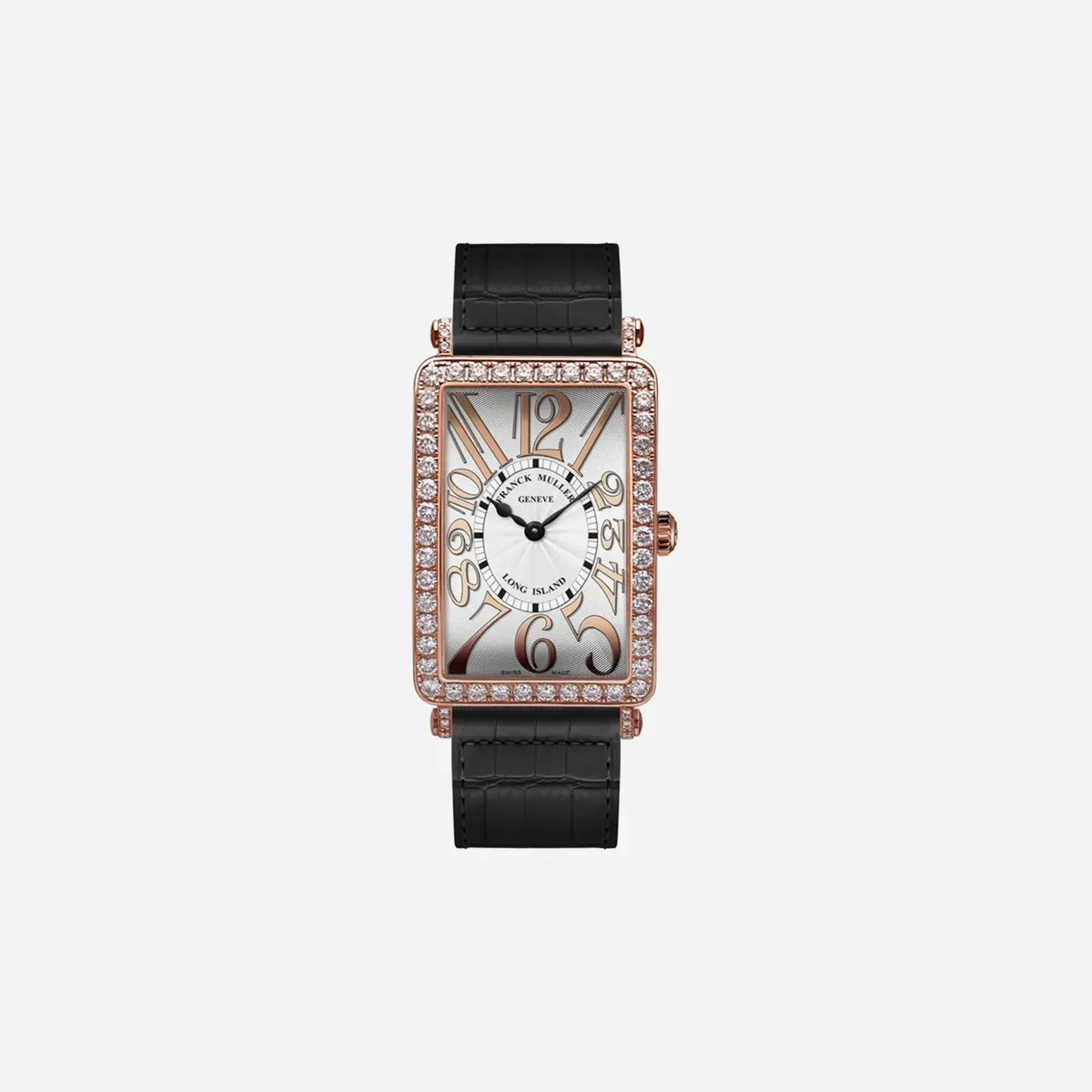 Franck Muller Long Island Silver Dial Leather Strap Watch Wmns - 952 Qz Rel D 1R 5N 1