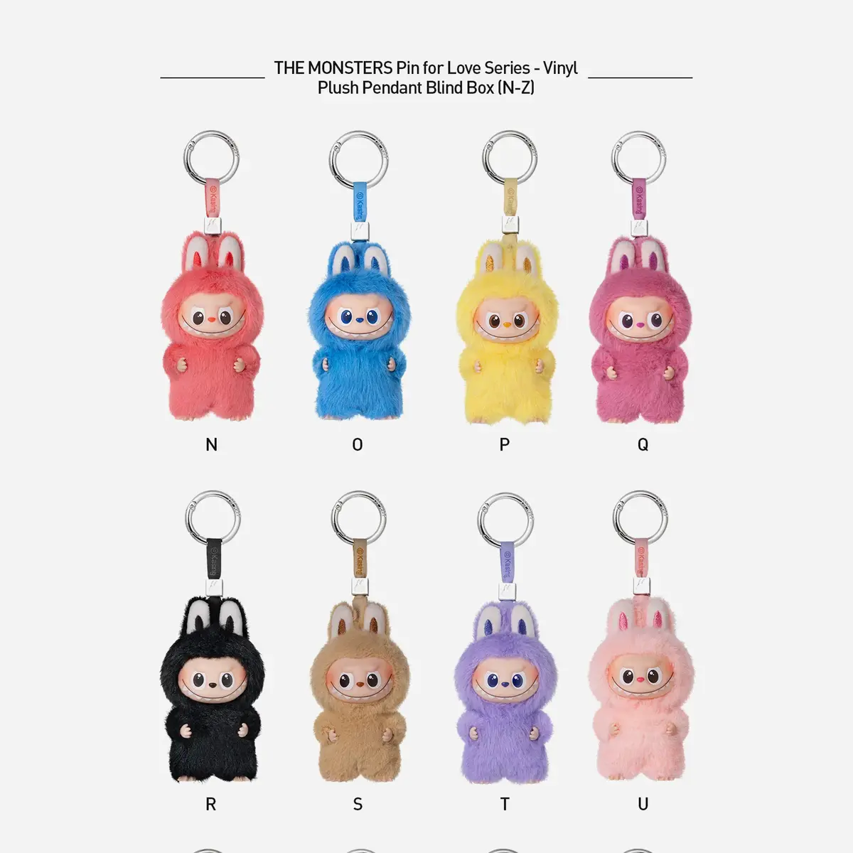 Pop Mart Labubu The Monsters Pin For Love Series Vinyl Plush Pendant (N-Z) (Pack Of 1) 2