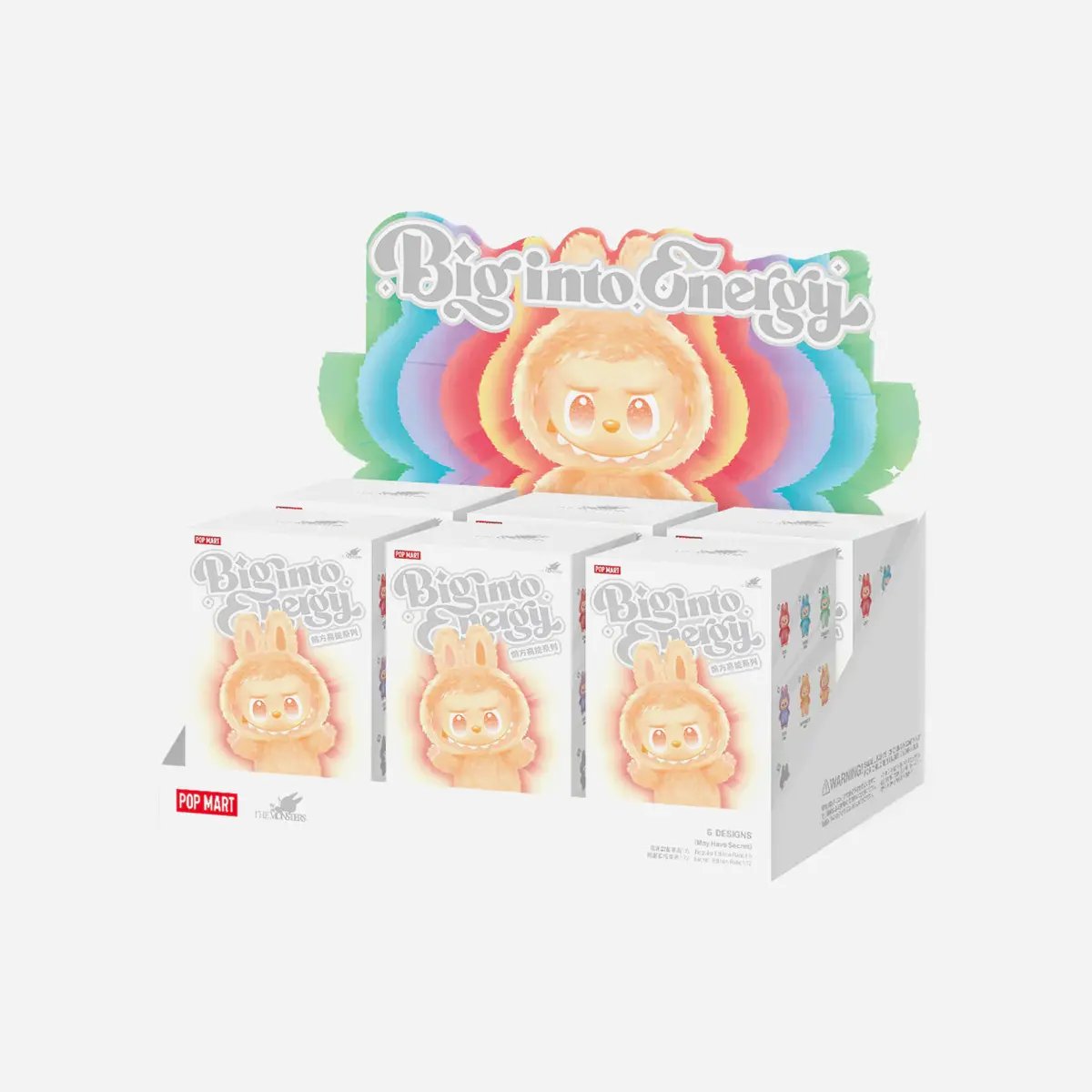 Pop Mart Labubu The Monsters Big Into Energy Series Vinyl Plush Pendant Sealed Case (Pack Of 6) 1