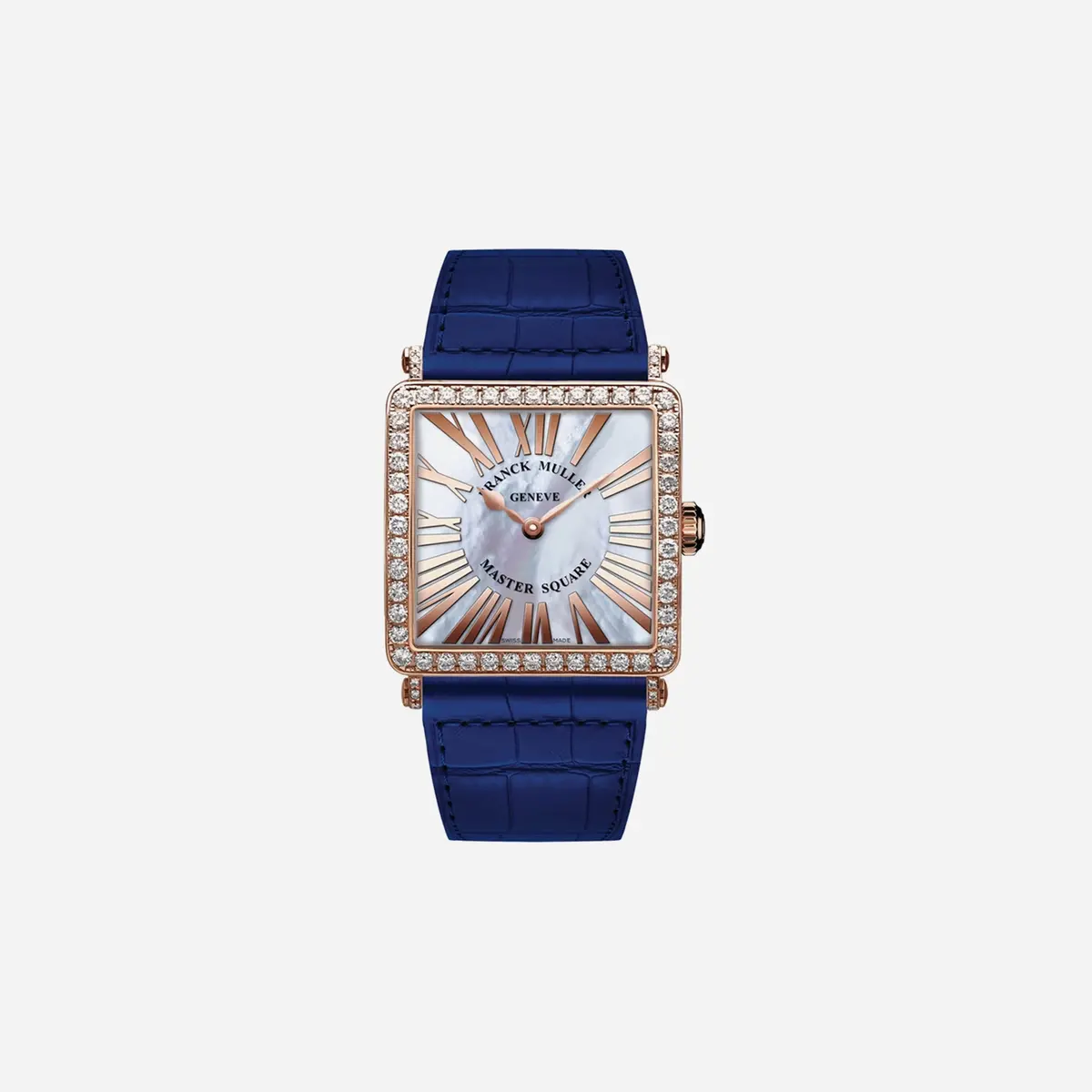 Franck Muller Master Square Mother Of Pearl Dial Leather Strap Watch Wmns - 6002 M Qz Rel R Mop D 1R 5N 1