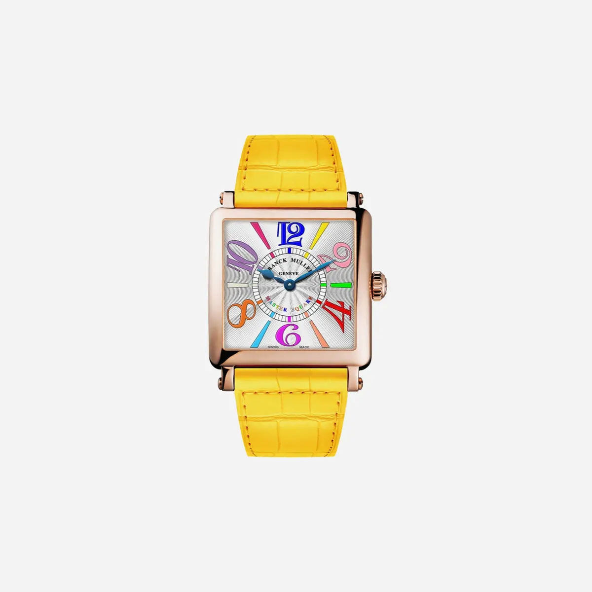Franck Muller Master Square Silver Dial Leather Strap Watch Wmns - 6002 M Qz 6/6 Col Drm 5N 1