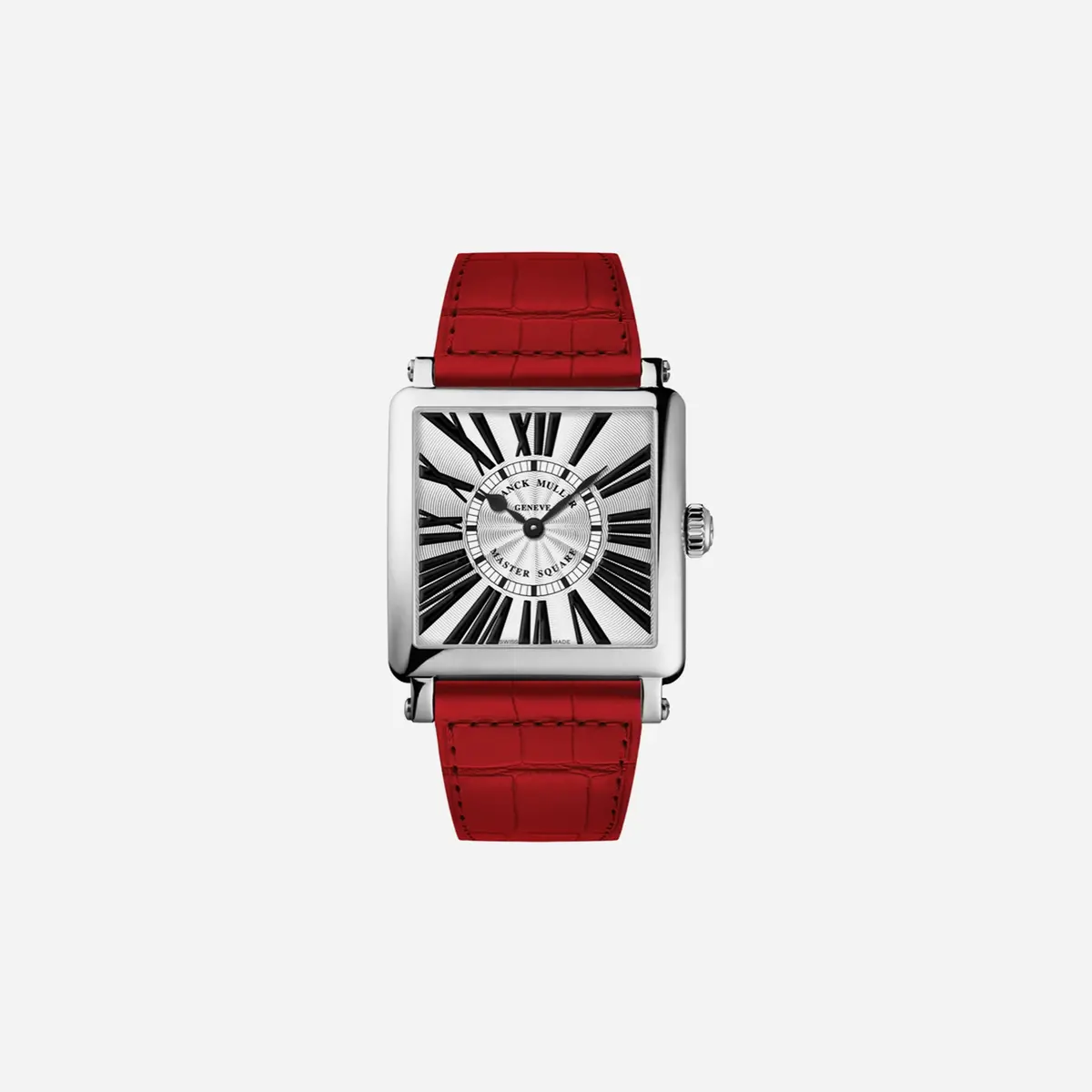 Franck Muller Master Square Silver Dial Leather Strap Watch Wmns - 6002-M-Qz-R-Ac 1
