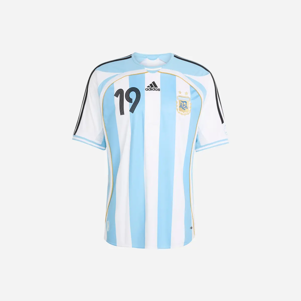 Adidas Argentina Home Jersey 2006 Messi White Blue 1
