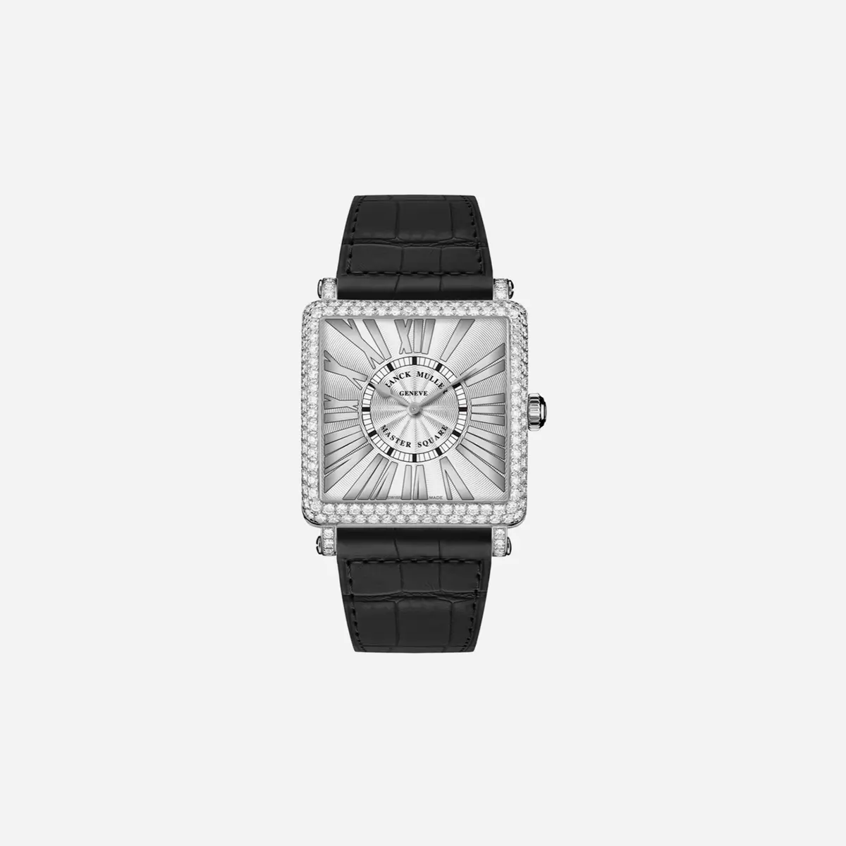 Franck Muller Master Square White Dial Leather Strap Watch Wmns - 6002-M-Qz-D-Rel-R-Ac 1